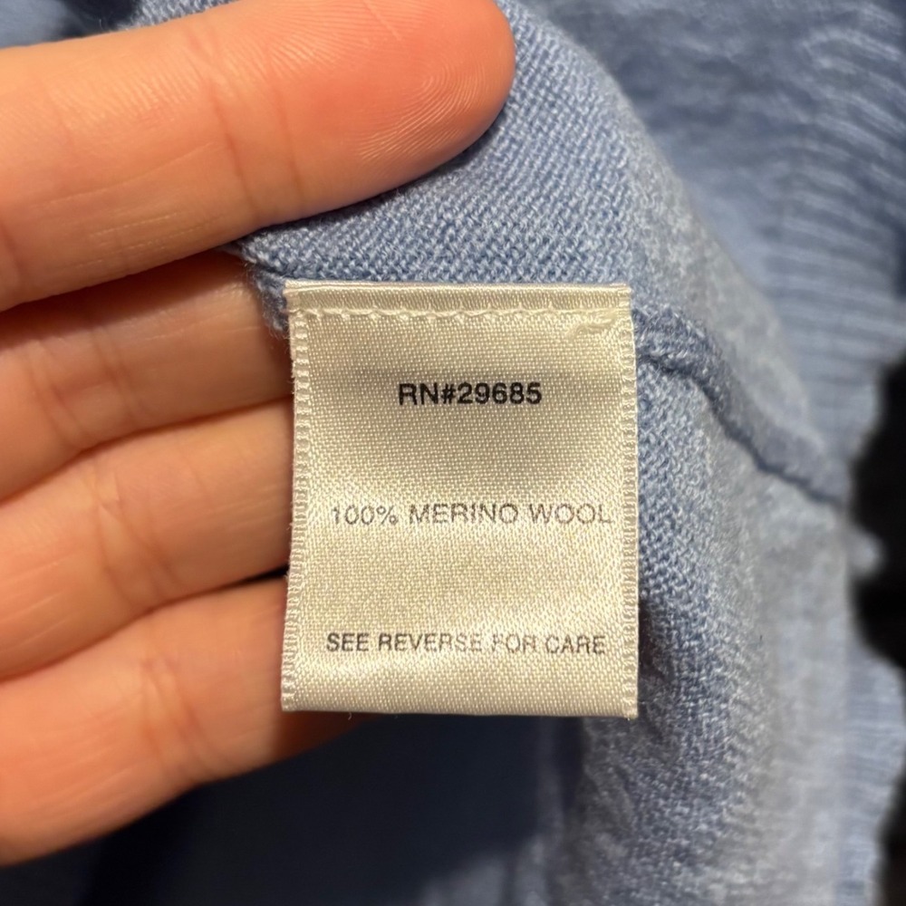 Pendleton Womens Light Blue 100% Merino Wool Turtleneck Sweater Size M RN29685 - Picture 5 of 6